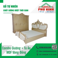 Combo Giường + Tủ Áo, Cổ Điển