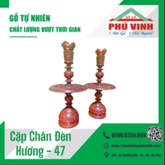 Cặp Chân Đèn Thờ