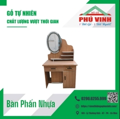 Bàn Phấn, Nhựa Cao Cấp, In 3D, Có Đèn - 0.8m