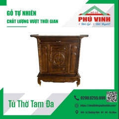 Tủ Thờ, Tràm, Tam Đa, Chạm    - 1,27m