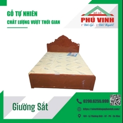 Giường Sắt, Cổ Điển, Ống Vuông 50 - 1.6m