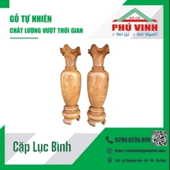 Cặp Lục Bình, Gõ Đỏ, Đường Kính 45cm - 1.6m
