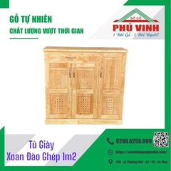 Tủ Giày, Xoan Đào Ghép - 1.2m