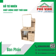 Bàn Phấn Melamin Kiếng Vuông - 0.8m