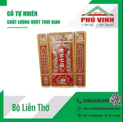 Bộ Liễn Thờ, Cẩn Xà Cừ, Chữ Hán - 120 x 150