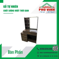 Bàn Phấn, Nhựa Cao Cấp, In 3D, Có Đèn - 1.0m