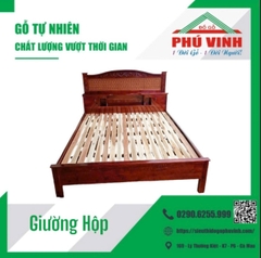 Giường Hộp, Tràm, Chạm - 1,6m