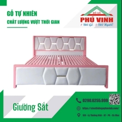 Giường Sắt Ốp Nệm
