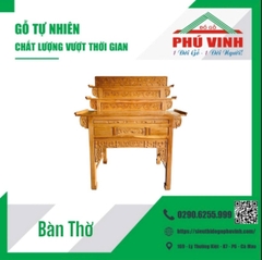 Bàn Thờ, Gõ Đỏ, 3 Tầng - 1.27m