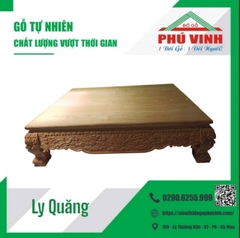 Ly Quăng, Gõ Đỏ, Chân 20, Vai 34, Chạm - 1.8m x 2.4m