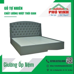 Giường MDF Nhập, Ốp Nệm
