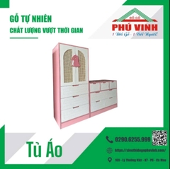 Tủ Áo, MDF Nhập, Khủng Long Màu Hồng