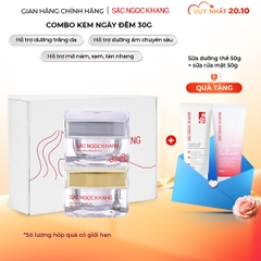 Combo Dưỡng Da Ngày Và Đêm Sắc Ngọc Khang (Kem Dưỡng Da Ban Đêm 30g và Kem Dưỡng Da Ban Ngày 5in1 30g)