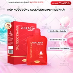 Nước Uống Collagen Dipeptide Mờ Nếp Nhăn - Dưỡng Ẩm Mịn Da Sắc Ngọc Khang Hộp 5 gói x 20ml