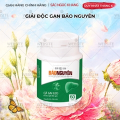 GIẢI ĐỘC GAN BẢO NGUYÊN (hộp 60 viên)