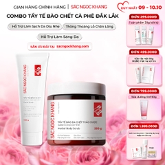 Combo Tẩy Tế Bào Chết Toàn Thân Và Da Mặt Sắc Ngọc Khang (Tẩy Tế Bào Chết Body 200g, Tẩy Tế Bào Chết Da Mặt 120g)