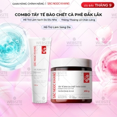 Combo Tẩy Tế Bào Chết Toàn Thân Và Da Mặt Sắc Ngọc Khang (Tẩy Tế Bào Chết Body 200g, Tẩy Tế Bào Chết Da Mặt 120g)