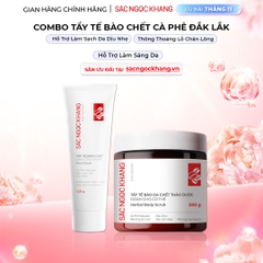 Combo Tẩy Tế Bào Chết Toàn Thân Và Da Mặt Sắc Ngọc Khang (Tẩy Tế Bào Chết Body 200g, Tẩy Tế Bào Chết Da Mặt 120g)