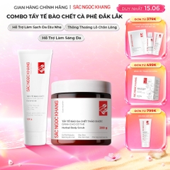 Combo Tẩy Tế Bào Chết Toàn Thân Và Da Mặt Sắc Ngọc Khang (Tẩy Tế Bào Chết Body 200g, Tẩy Tế Bào Chết Da Mặt 120g)