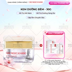 Kem Dưỡng Da Ban Đêm Sắc Ngọc Khang 30g - Dưỡng ẩm, hỗ trợ mờ nám sạm, tàn nhang
