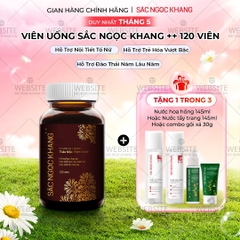 Viên Uống Mờ Nám, Hạn Chế Lão Hóa, Khỏe Đẹp Da Sắc Ngọc Khang ++ 120v (tặng Nước Hoa Hồng 145ml)