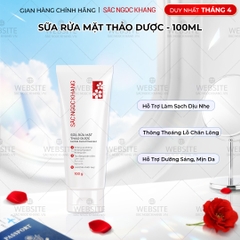 Sữa Rửa Mặt Thảo Dược Dịu Nhẹ Sắc Ngọc Khang (Herbal Facial Cleanser) 100g