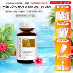 Viên Uống Vi Tảo Lục Sắc Ngọc Khang Mờ Nám, Đẹp Da, Hạn Chế Lão Hóa 60v