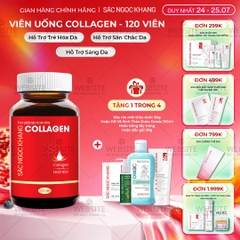 Viên Uống Collagen Dipeptide Hỗ Trợ Mờ Nếp Nhăn, Dưỡng Da Ẩm Mịn Sắc Ngọc Khang 120 viên