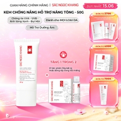 Kem Chống Nắng Nâng Tông Sắc Ngọc Khang 50g