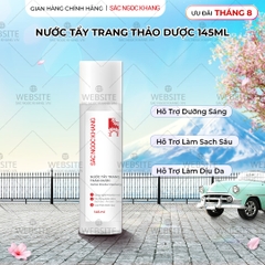 Nước Tẩy Trang Thảo Dược Sắc Ngọc Khang 145ml (Micellar Cleansing Water)