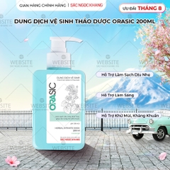 Dung Dịch Vệ Sinh Thảo Dược Orasic Dưỡng Hồng Sắc Ngọc Khang (Herbal Intimate Wash) 200ml