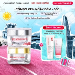 Combo Dưỡng Da Ngày Và Đêm Sắc Ngọc Khang (Kem Dưỡng Da Ban Đêm 30g và Kem Dưỡng Da Ban Ngày 5in1 30g)