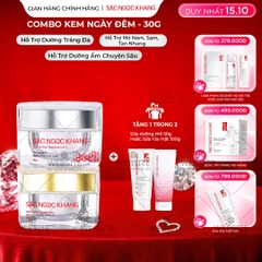 Combo Dưỡng Da Ngày Và Đêm Sắc Ngọc Khang (Kem Dưỡng Da Ban Đêm 30g và Kem Dưỡng Da Ban Ngày 5in1 30g)