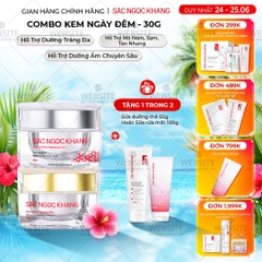 Combo Dưỡng Da Ngày Và Đêm Sắc Ngọc Khang (Kem Dưỡng Da Ban Đêm 30g và Kem Dưỡng Da Ban Ngày 5in1 30g)
