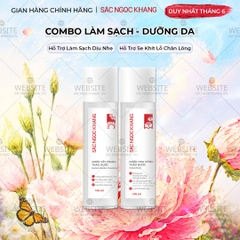 Combo Nước hoa hồng thảo dược Sắc Ngọc Khang 145ml + Nước tẩy trang thảo dược Sắc Ngọc Khang 145ml