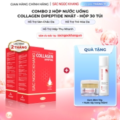 Combo 2 Nước Uống Collagen Dipeptide Mờ Nếp Nhăn - Dưỡng Ẩm Mịn Sắc Ngọc Khang - Liệu trình 2 tháng