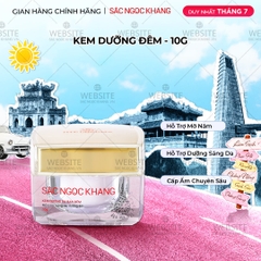 Kem Dưỡng Da Ban Đêm Sắc Ngọc Khang 10g - Dưỡng ẩm, mờ nám sạm, tàn nhang