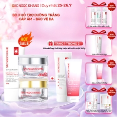 Combo Kem Mờ Nám, Nâng Tông, Bảo Vệ Da Sắc Ngọc Khang (Kem Ngày 30g + Kem Đêm 30g + Kem Chống Nắng SA MẠC)