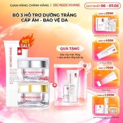 Combo Kem Mờ Nám, Nâng Tông, Bảo Vệ Da Sắc Ngọc Khang (Kem Ngày 30g + Kem Đêm 30g + Kem Chống Nắng SA MẠC)