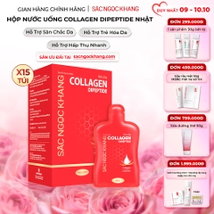 Nước Uống Collagen Dipeptide Mờ Nếp Nhăn - Dưỡng Ẩm Mịn Da Sắc Ngọc Khang (Hộp 15 túi x 20 ml)