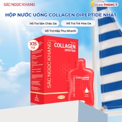 Nước Uống Collagen Dipeptide Mờ Nếp Nhăn - Dưỡng Ẩm Mịn Da Sắc Ngọc Khang (Hộp 15 túi x 20 ml)