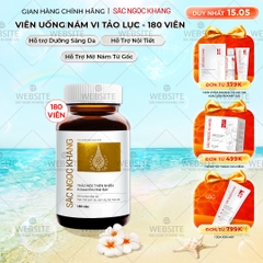 Viên Uống Vi Tảo Lục Sắc Ngọc Khang Mờ Nám, Đẹp Da, Hạn Chế Lão Hóa 180v