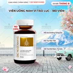 Viên Uống Vi Tảo Lục Sắc Ngọc Khang Mờ Nám, Đẹp Da, Hạn Chế Lão Hóa 180v