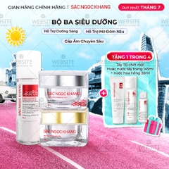 Bộ Kem Dưỡng Ngày/Đêm + Serum Trắng Bật Tông Sắc Ngọc Khang (Serum Vitamin C 30ml + Kem Ngày 30g + Kem Đêm 30g)