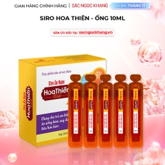 Siro ăn ngon Hoa Thiên Hộp 20 ống 10ml giúp bé ăn ngon, hổ trợ phát triển trí não, tăng sức đề kháng của bé