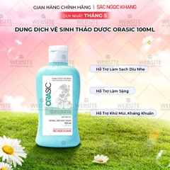Dung Dịch Vệ Sinh Thảo Dược Orasic Sắc Ngọc Khang (Herbal Intimate Wash) 100ml
