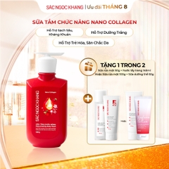 [MỚI] Sữa Tắm Chức Năng Nano Collagen Sắc Ngọc Khang 500g (Tặng combo sữa dưỡng thể và sữa rửa mặt)