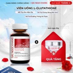 Viên Uống Glutathione Dưỡng Trắng Da Vượt Trội 60 viên (Tặng Kem Ngày fullsize)