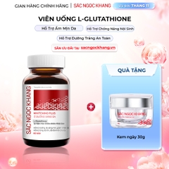 Viên Uống Glutathione Dưỡng Trắng Da Vượt Trội 60 viên (Tặng Kem Ngày fullsize)