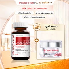 Viên Uống Glutathione Dưỡng Trắng Da Vượt Trội 60 viên (Tặng Kem Ngày fullsize)
